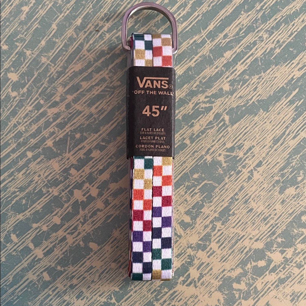 NWT Vans Flat Lace Shoelaces 45" Multicolor